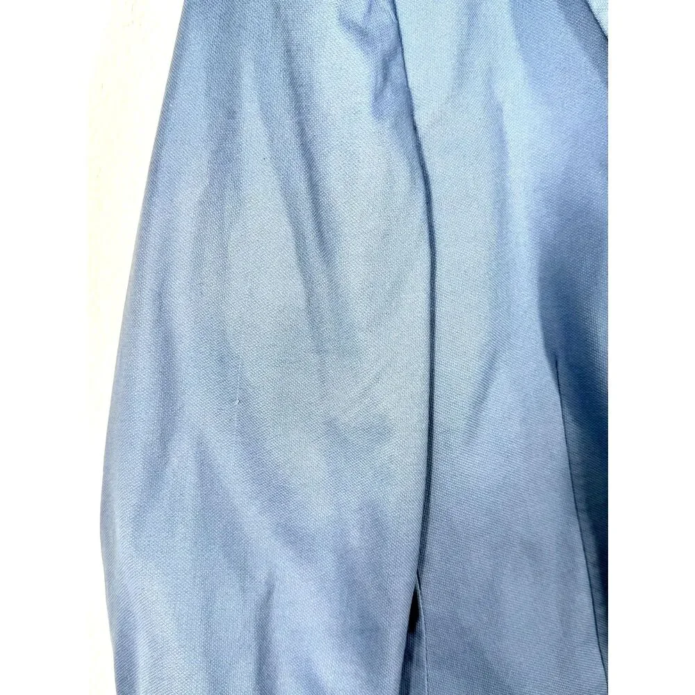 J. Crew Factory Thompson Blazer Sport Coat Blue Cotton Blend Men's 42R